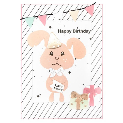 Simon Says Stamp! Studio Light PETS BUILDING FUNNY BUNNY Missees Stamp and Die Set kjmbkjscd05*