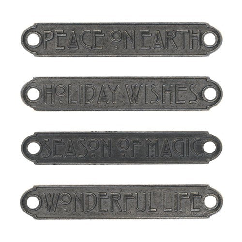 Simon Says Stamp! Tim Holtz Idea-ology CHRISTMAS Word Plaques th94203