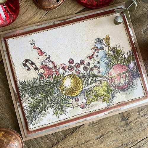 Simon Says Stamp! Tim Holtz Cling Rubber Stamps COZY CHRISTMAS CMS444 | color-code:ALT2