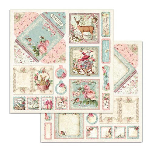 Simon Says Stamp! Stamperia PINK CHRISTMAS 6x6 Paper sbbxs07