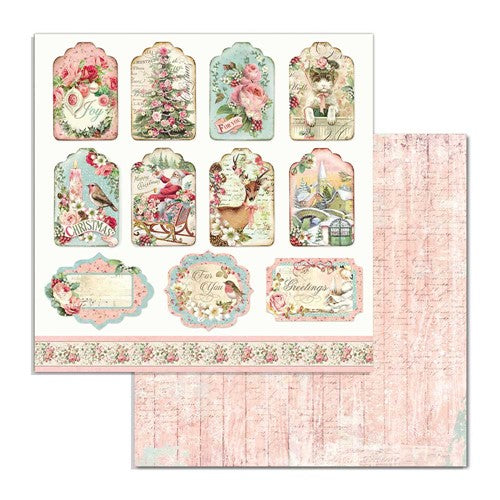 Simon Says Stamp! Stamperia PINK CHRISTMAS 6x6 Paper sbbxs07