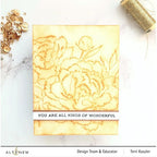 Simon Says Stamp! Altenew FRILLY PEONIES 3D Embossing Folder ALT6453