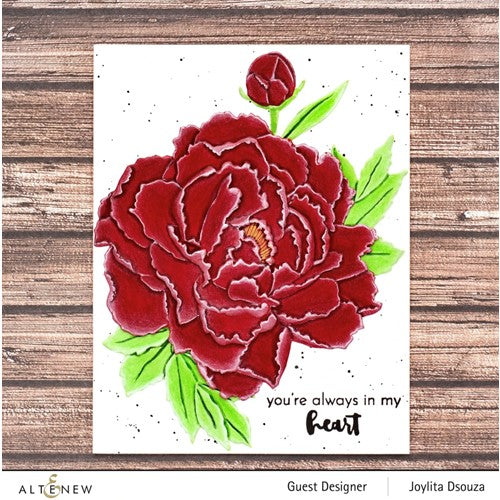 Simon Says Stamp! Altenew FRILLY PEONIES 3D Embossing Folder ALT6453