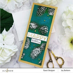 Simon Says Stamp! Altenew CLASSIC PINECONES SLIMLINE 3D Embossing Folder ALT6452