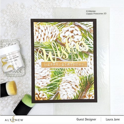 Simon Says Stamp! Altenew CLASSIC PINECONES SLIMLINE 3D Embossing Folder ALT6452