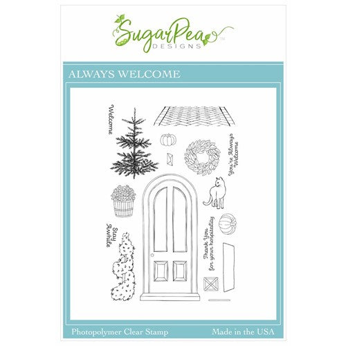 Simon Says Stamp! SugarPea Designs ALWAYS WELCOME Clear Stamp Set spd00545*