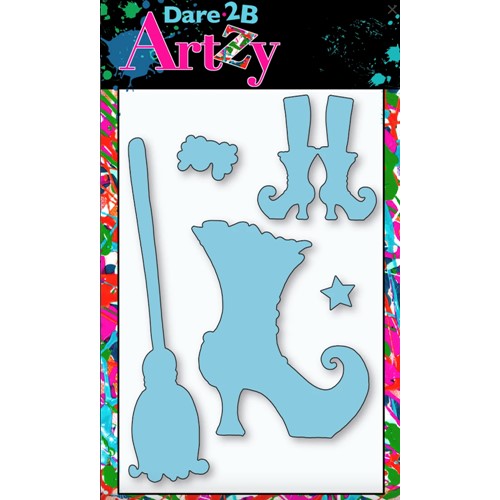 Simon Says Stamp! Dare 2B Artzy GOOD WITCH SHOES Die Set d45