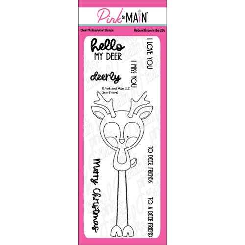 Simon Says Stamp! Pink and Main DEER FRIEND Clear Stamps PM0488