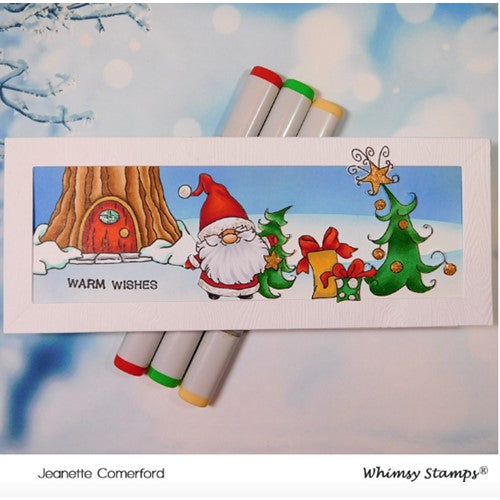 Simon Says Stamp! Whimsy Stamps GNOME WARM WISHES Clear Stamps C1377*
