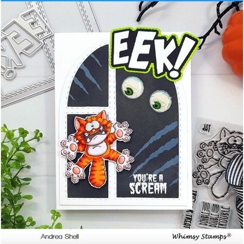 Simon Says Stamp! Whimsy Stamps CLAWED Stencil WSS136