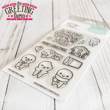 Simon Says Stamp! The Greeting Farm GINGERBREAD CHRISTMAS Clear Stamps tgf604