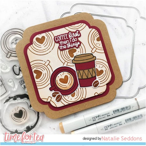 Simon Says Stamp! Time For Tea Designs COFFEE LOVERS Clear Stamps