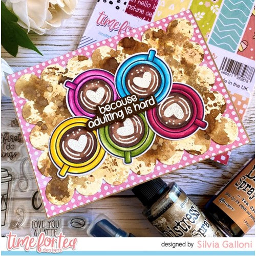 Simon Says Stamp! Time For Tea Designs COFFEE LOVERS Clear Stamps