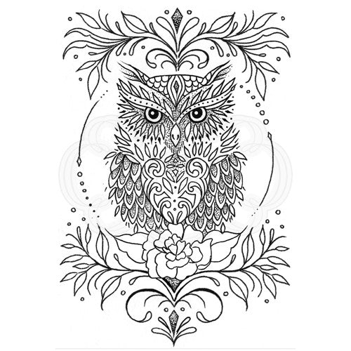 Simon Says Stamp! Creative Expressions OWL BE THERE FOR TWIT TWOO Clear Stamp umsdb084*