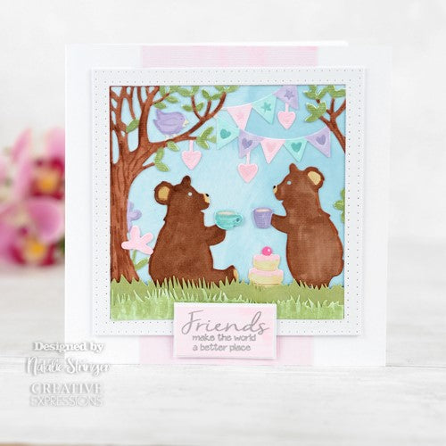 Simon Says Stamp! Creative Expressions TEDDY BEARS PICNIC Craft Dies cedpp031*