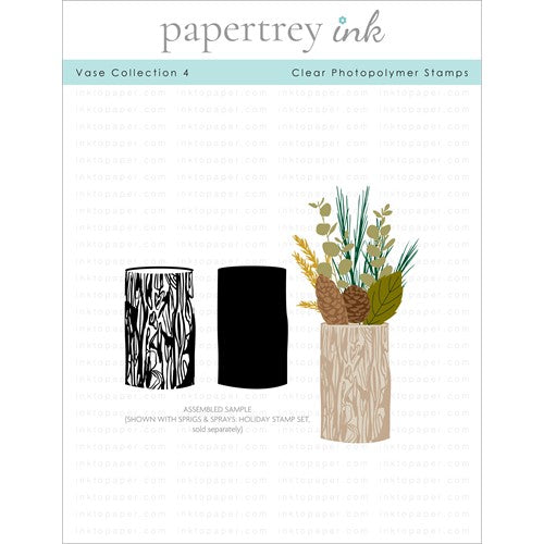 Simon Says Stamp! Papertrey Ink VASE COLLECTION 4 Clear Stamps 1329*