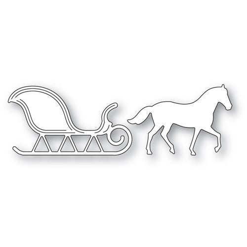 Simon Says Stamp! Memory Box HORSE AND SLEIGH Dies 94596