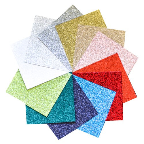 Simon Says Stamp! Memory Box FESTIVE GLITTER 6x6 Paper Pack gp1006