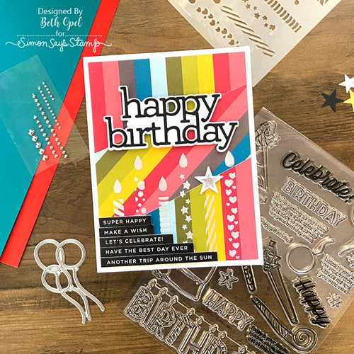 Simon Says Stamp! Simon Says Stamp Stencils PARTY CANDLES ssst221587 | color-code:ALT4