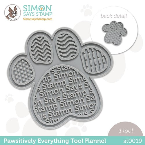 Simon Says Stamp! Simon Says Stamp PET PAWSITIVELY EVERYTHING TOOL FLANNEL st0019