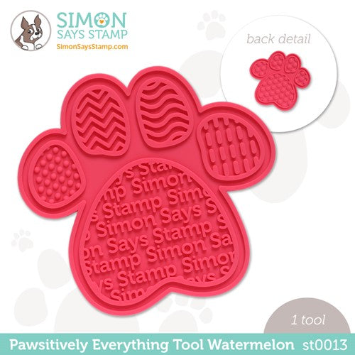 Simon Says Stamp! Simon Says Stamp PET PAWSITIVELY EVERYTHING TOOL WATERMELON st0013