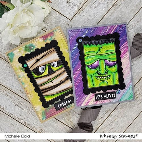 Simon Says Stamp! Whimsy Stamps MONSTER CLOSE UPS Clear Stamps CWSD396