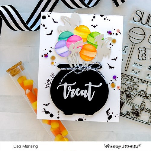 Simon Says Stamp! Whimsy Stamps TIN GAMES SUGAR RUSH Clear Stamps BS1034 *