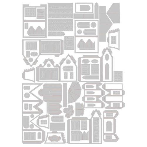 Simon Says Stamp! Tim Holtz Sizzix VILLAGE COLLECTION Thinlits Dies 665564
