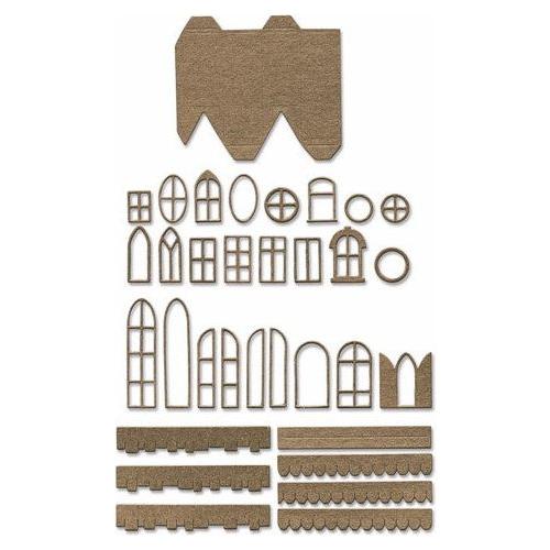Simon Says Stamp! Tim Holtz Sizzix VILLAGE COLLECTION Thinlits Dies 665564