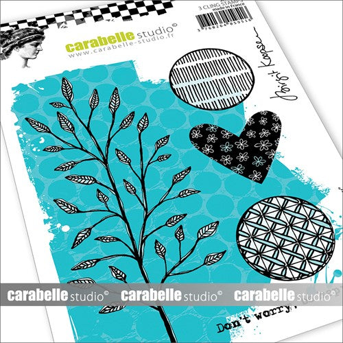Simon Says Stamp! Carabelle Studio BE HAPPY A6 Cling Stamps sa60580e*