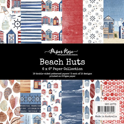 Simon Says Stamp! Paper Rose BEACH HUTS 6x6 Paper Pad 23773