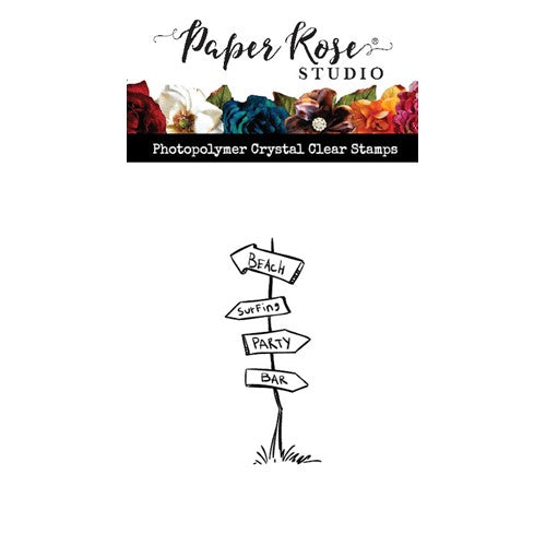 Simon Says Stamp! Paper Rose BEACH SIGNS Clear Stamp 23779