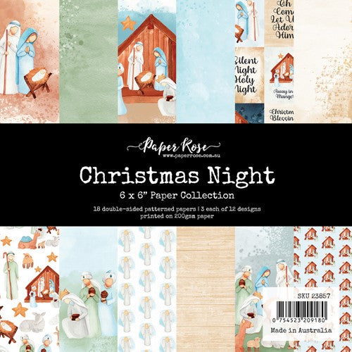 Simon Says Stamp! Paper Rose CHRISTMAS NIGHT 6x6 Paper Pad 23857