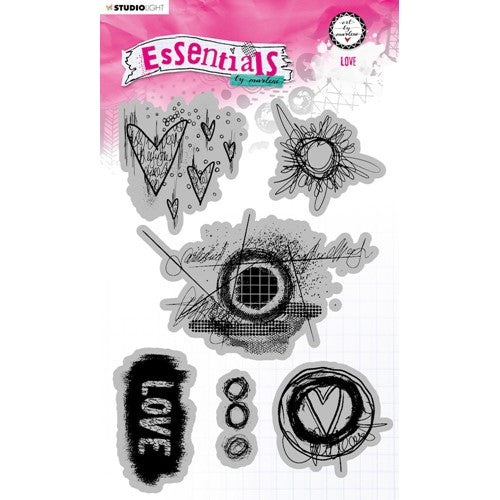 Simon Says Stamp! Studio Light LOVE ABM Essentials Cling Stamps 80 abmesstamp80*