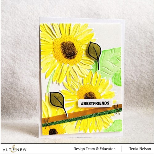 Simon Says Stamp! Altenew SUNFLOWER BUNDLE 3D Embossing Folder ALT6531