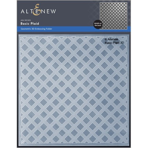 Simon Says Stamp! Altenew BASIC PLAID 3D Embossing Folder ALT6527
