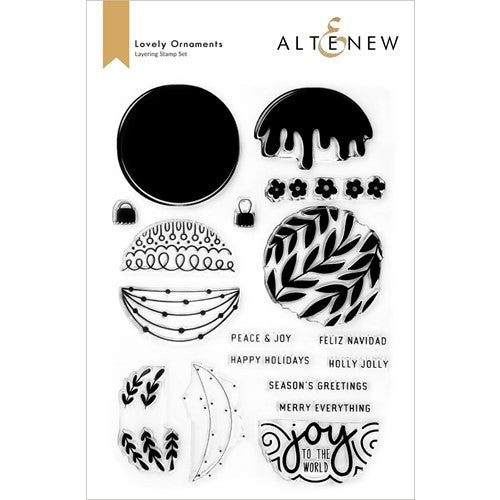 Simon Says Stamp! Altenew LOVELY ORNAMENTS Clear Stamps ALT6508*