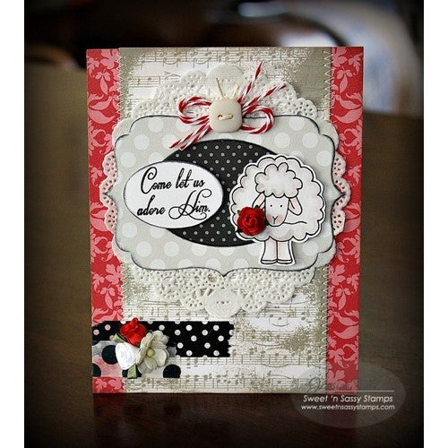 Simon Says Stamp! Sweet 'N Sassy JESUS IS BORN Clear Stamp Set sns14027