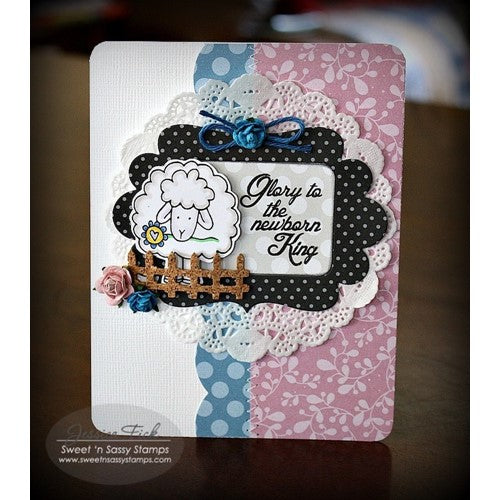 Simon Says Stamp! Sweet 'N Sassy JESUS IS BORN Clear Stamp Set sns14027