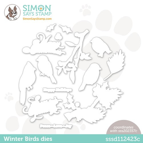 Simon Says Stamp! Simon Says Stamp WINTER BIRDS Wafer Dies sssd112423c
