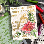 Simon Says Stamp! Simon Says Stamp Stencils PEACE JOY HOPE LOVE ssst221556
