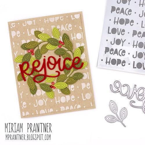Simon Says Stamp! Simon Says Stamp Stencils PEACE JOY HOPE LOVE ssst221556
