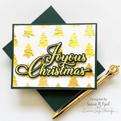 Simon Says Stamp! CZ Design Stencil JUST TREES czt008
