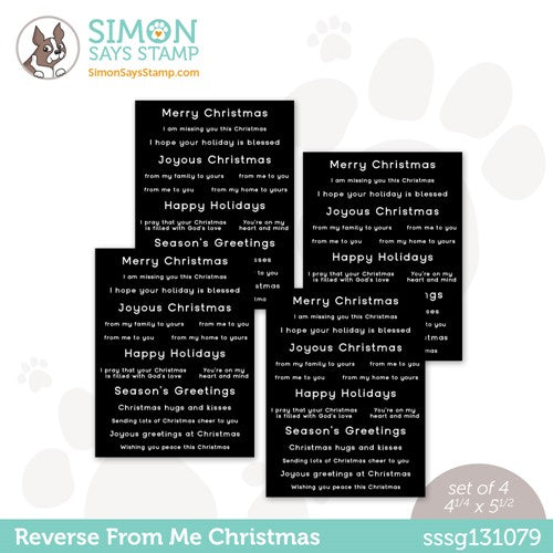 Simon Says Stamp! Simon Says Stamp Sentiment Strips REVERSE FROM ME CHRISTMAS sssg131079