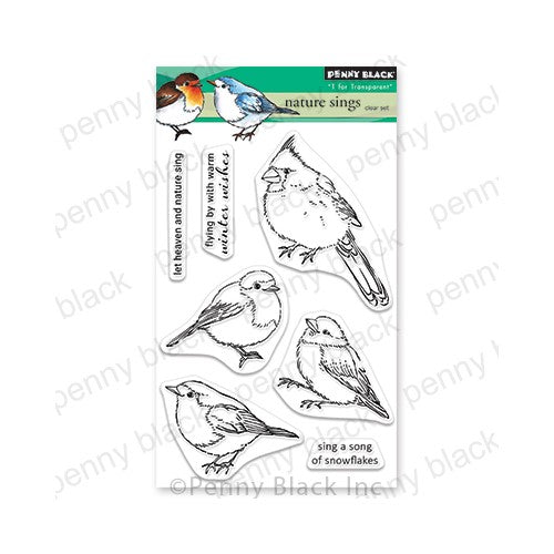 Simon Says Stamp! Penny Black Clear Stamps NATURE SINGS 30-876