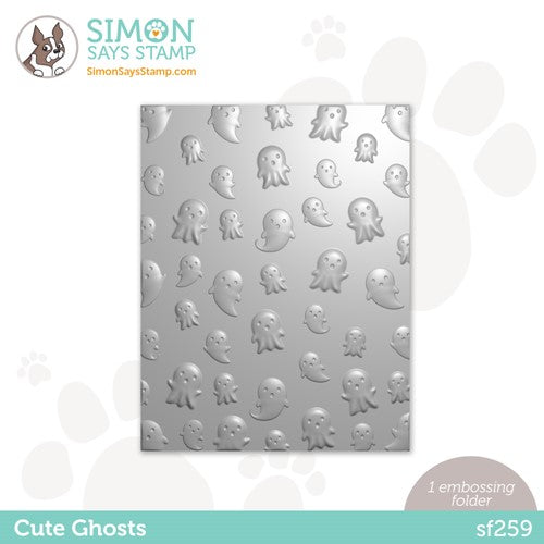 Simon Says Stamp! Simon Says Stamp Embossing Folder CUTE GHOSTS sf259