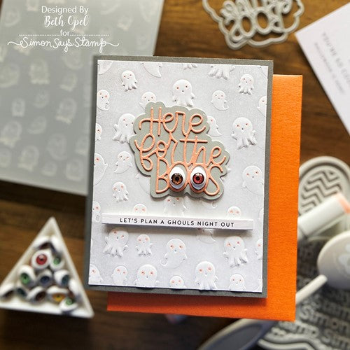 Simon Says Stamp! Simon Says Stamp Embossing Folder CUTE GHOSTS sf259