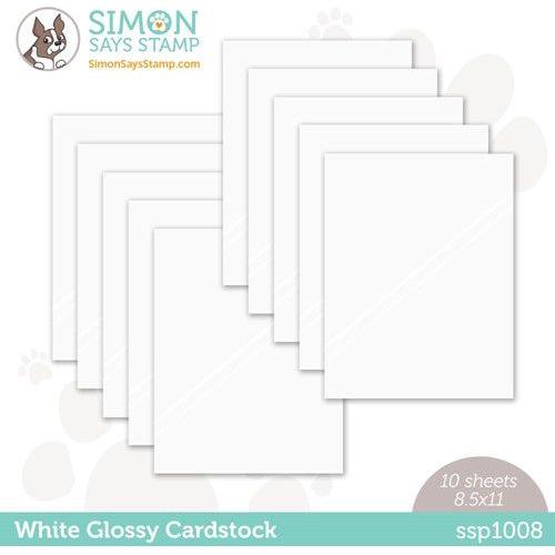 Simon Says Stamp! Simon Says Stamp Great for Foiling Cardstock WHITE GLOSSY ssp1008