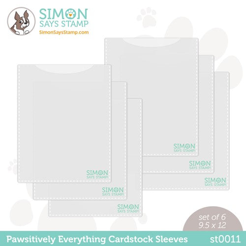 Simon Says Stamp! Simon Says Stamp PAWSITIVELY EVERYTHING 9.5x12  SLEEVES st0011