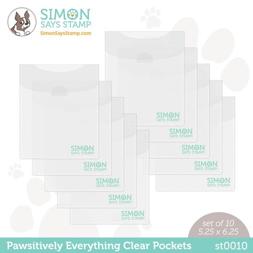 Simon Says Stamp! Simon Says Stamp PAWSITIVELY EVERYTHING CLEAR POCKETS st0010